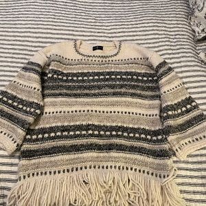 Textured knit sweater